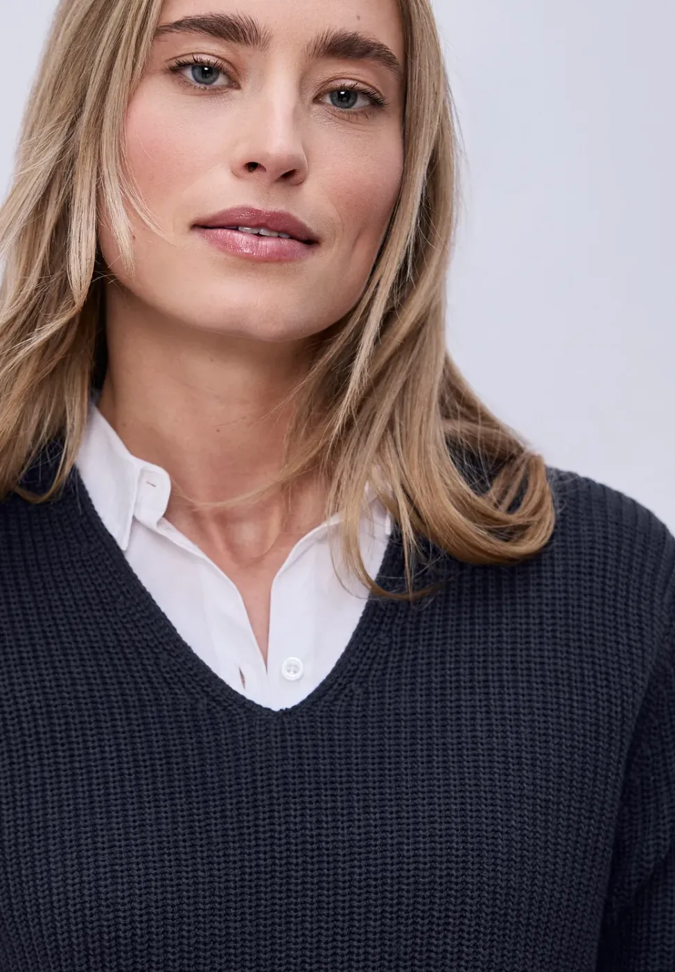 Pullover in Unifarbe