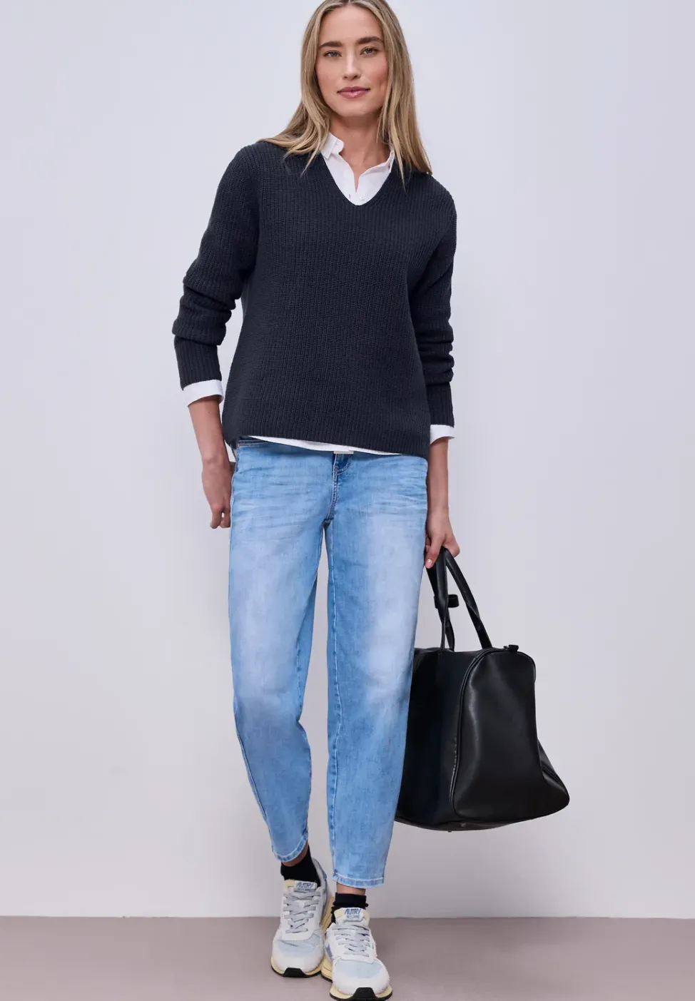 Pullover in Unifarbe