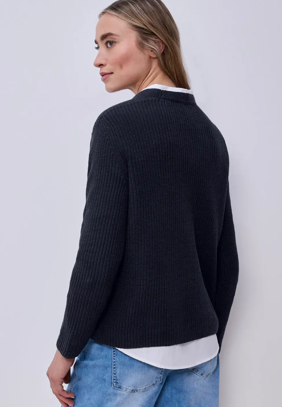 Pullover in Unifarbe