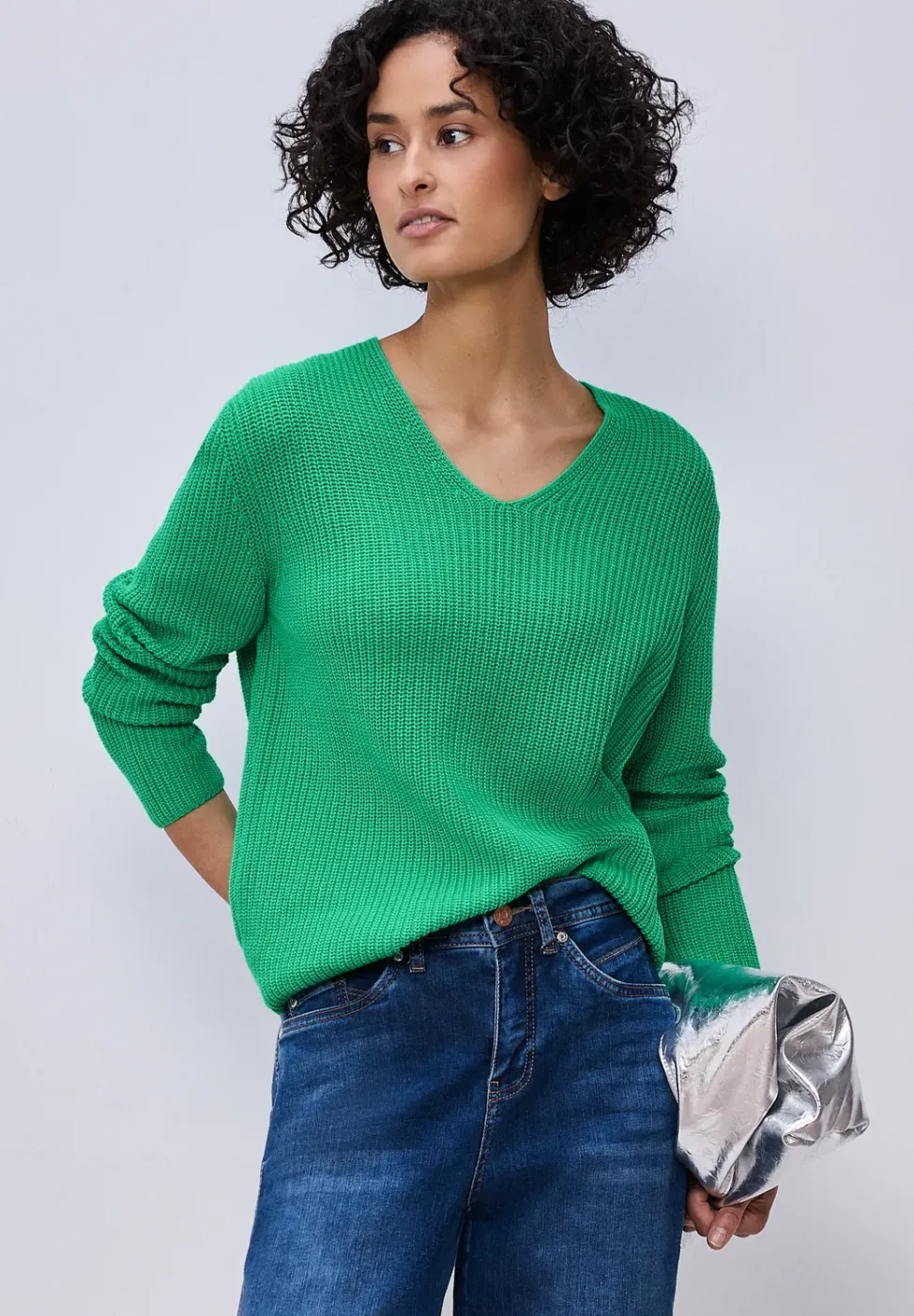 Pullover in Unifarbe