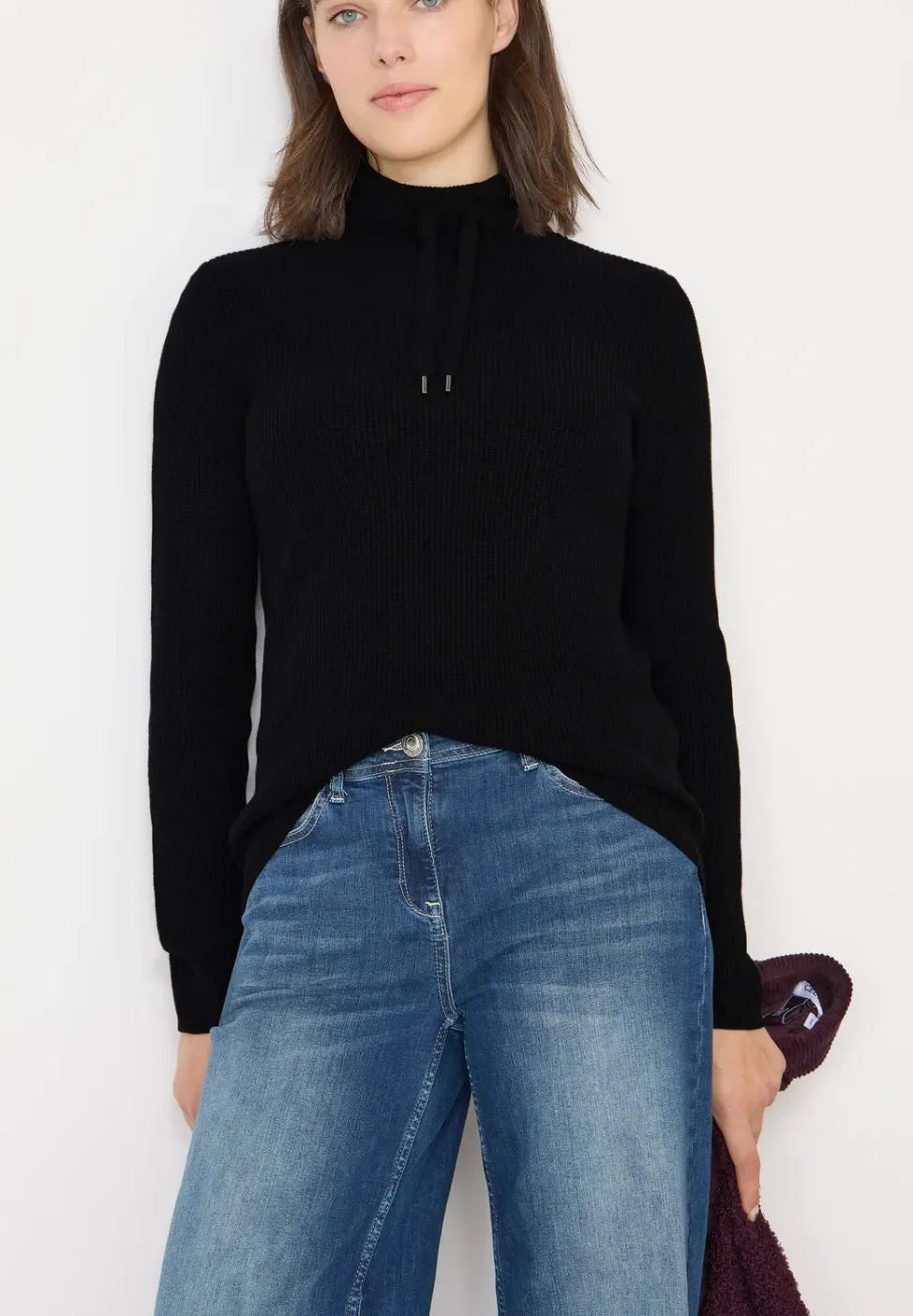 Pullover in Unifarbe
