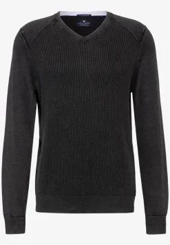 Pullover in Washed-Optik