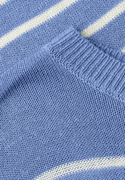 Pullover mit Boatneck und Streifen