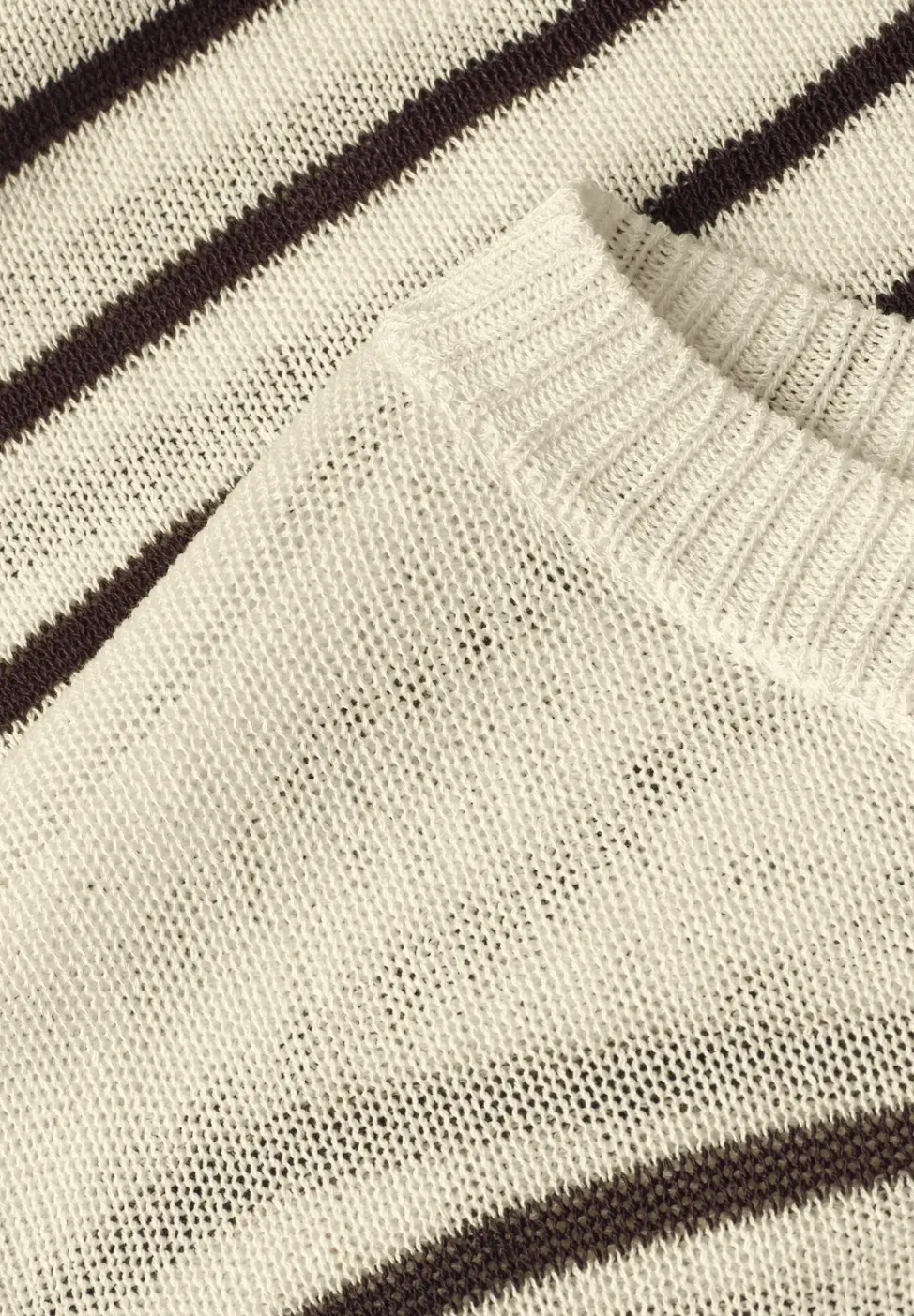 Pullover mit Boatneck und Streifen