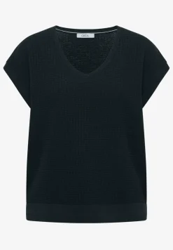 Pullover mit gerundetem V-Ausschnitt