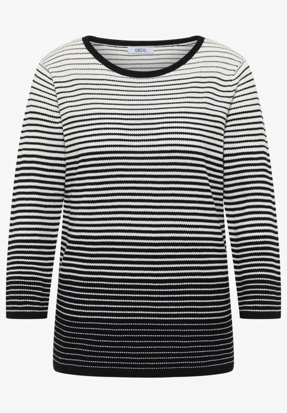 Pullover mit Rundhals und Streifen