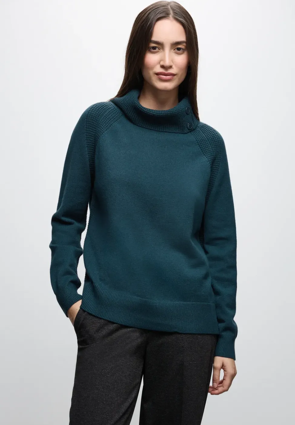 Pullover mit Stehkragen