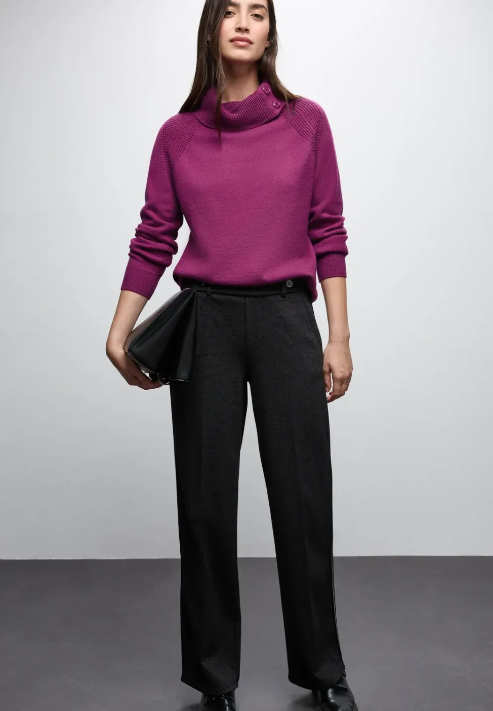 Pullover mit Stehkragen