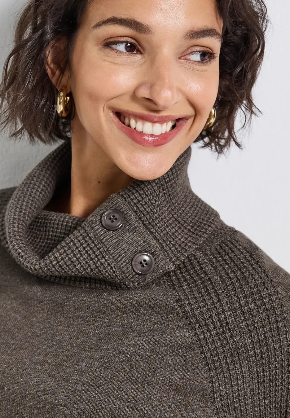 Pullover mit Stehkragen