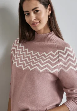 Pullover mit Stehkragen