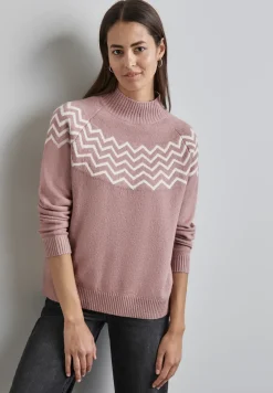Pullover mit Stehkragen
