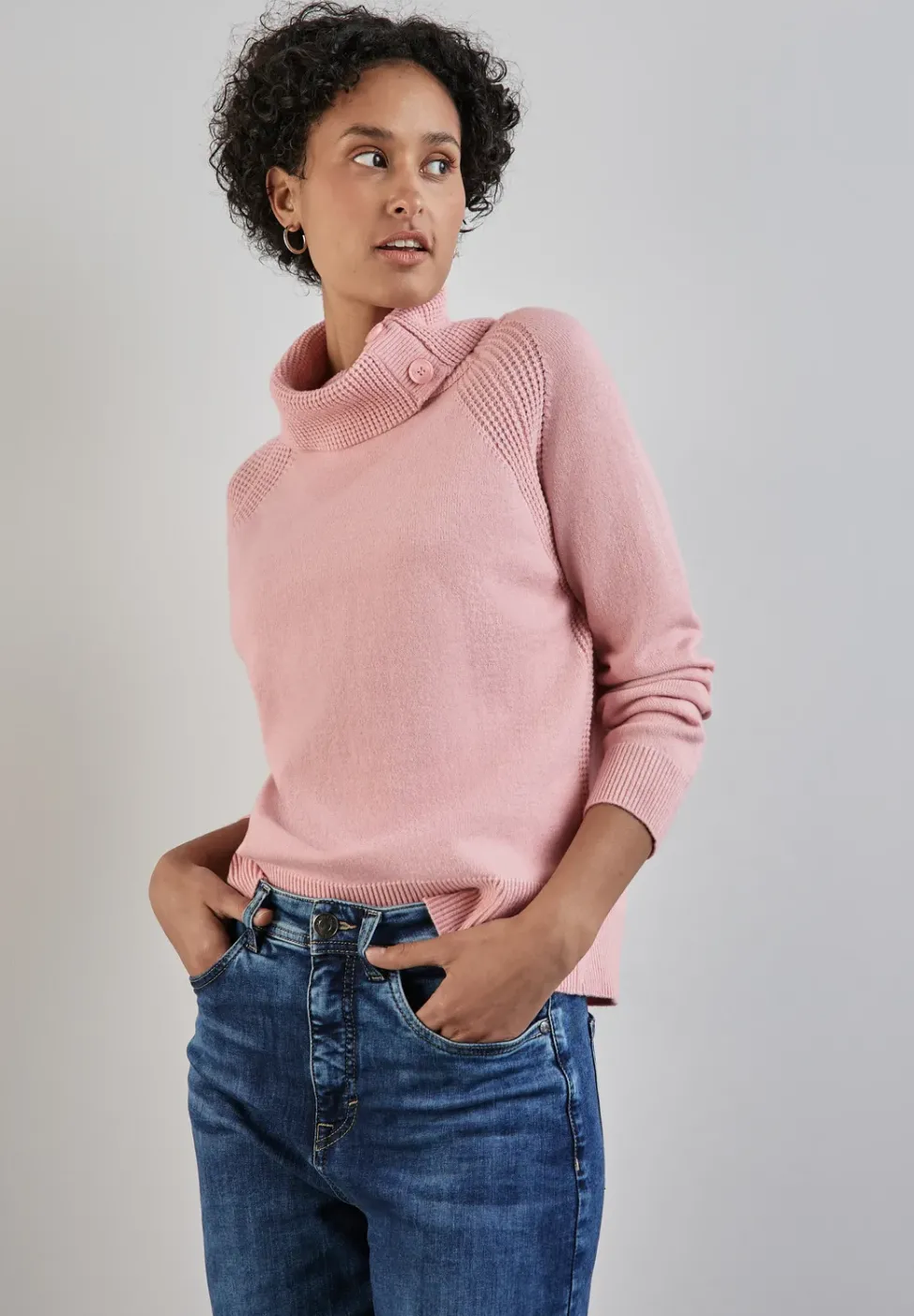 Pullover mit Stehkragen