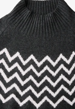 Pullover mit Stehkragen