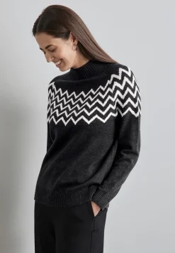 Pullover mit Stehkragen