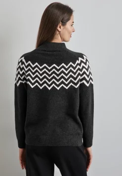 Pullover mit Stehkragen