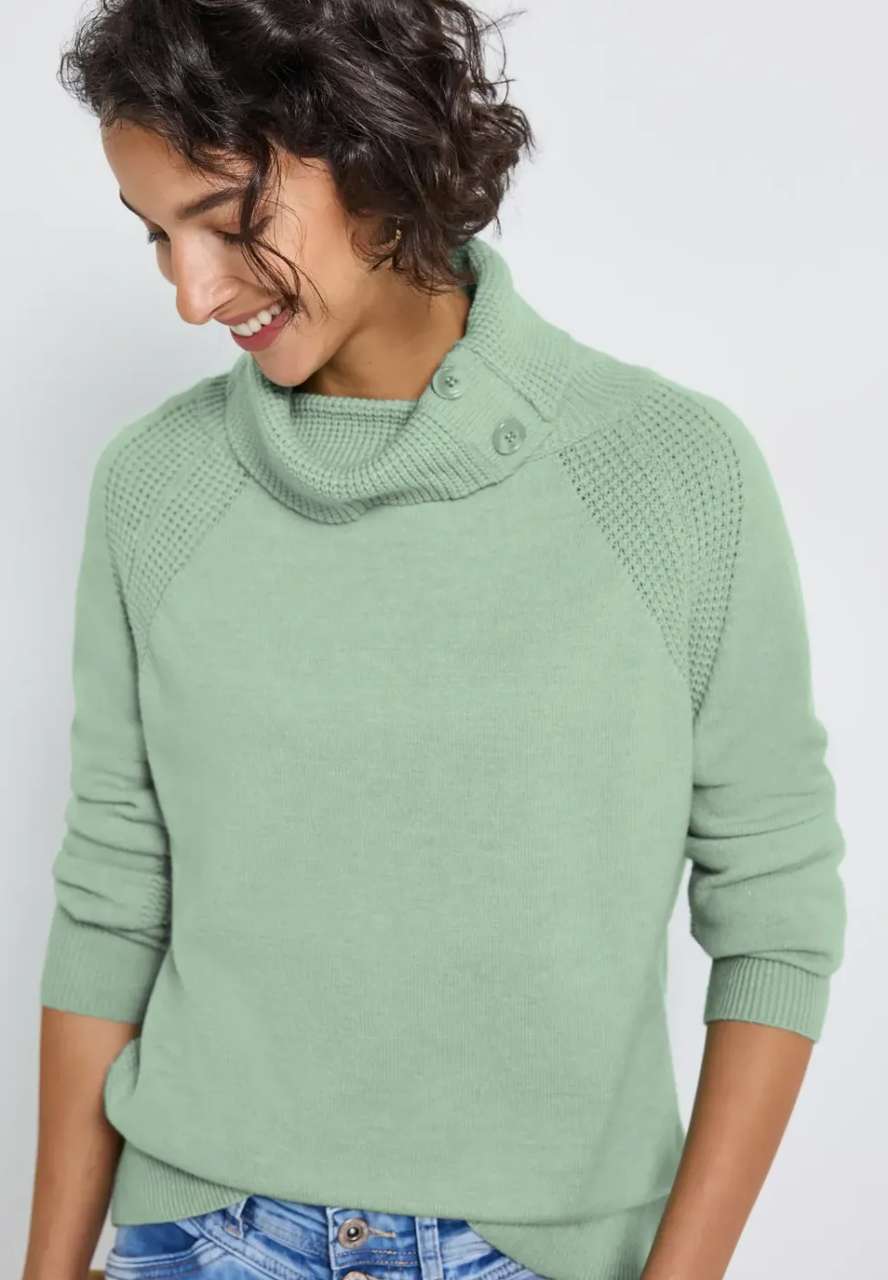 Pullover mit Stehkragen