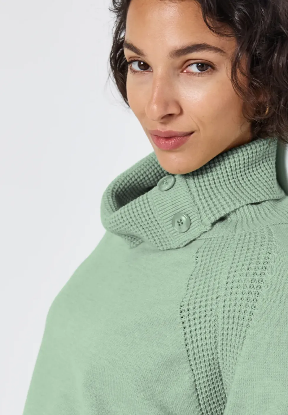 Pullover mit Stehkragen