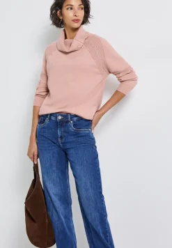 Pullover mit Stehkragen