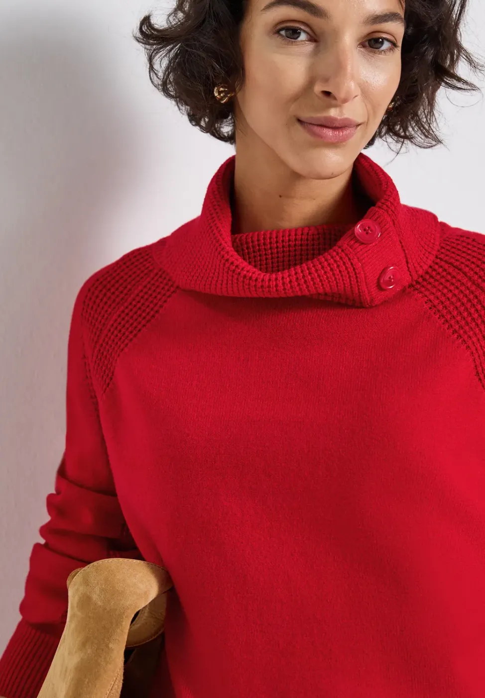 Pullover mit Stehkragen