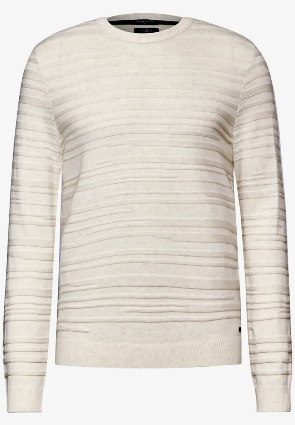 Pullover mit Strukturstreifen