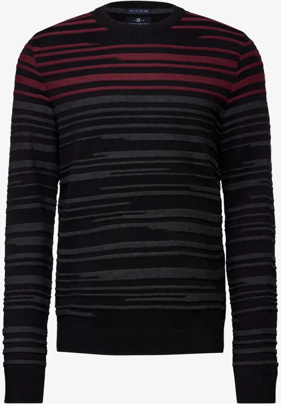 Pullover mit Strukturstreifen