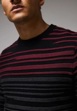 Pullover mit Strukturstreifen