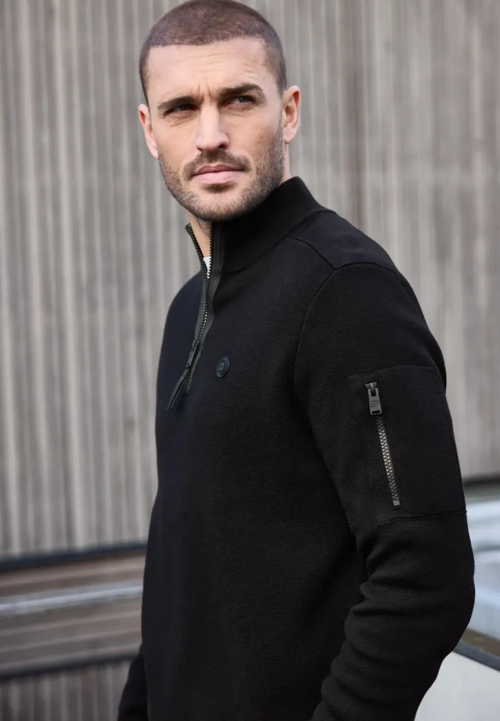 Pullover mit Troyerkragen