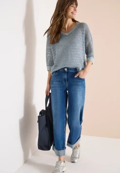 Pullover mit V-Neck und Garnmix