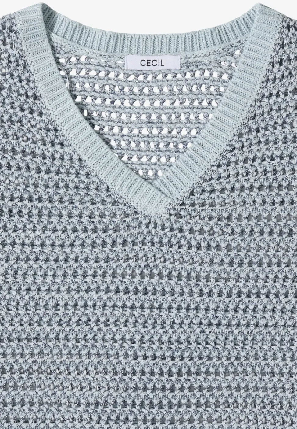 Pullover mit V-Neck und Garnmix
