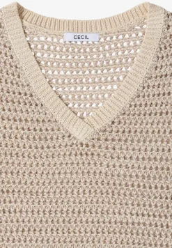 Pullover mit V-Neck und Garnmix