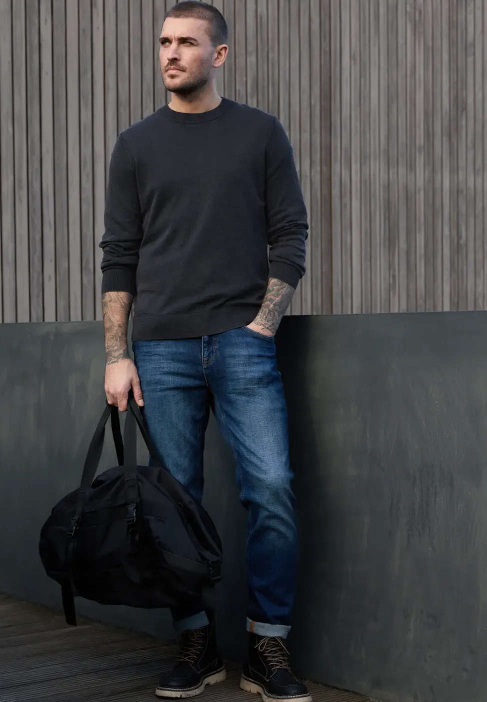 Pullover mit Washed-Effekt