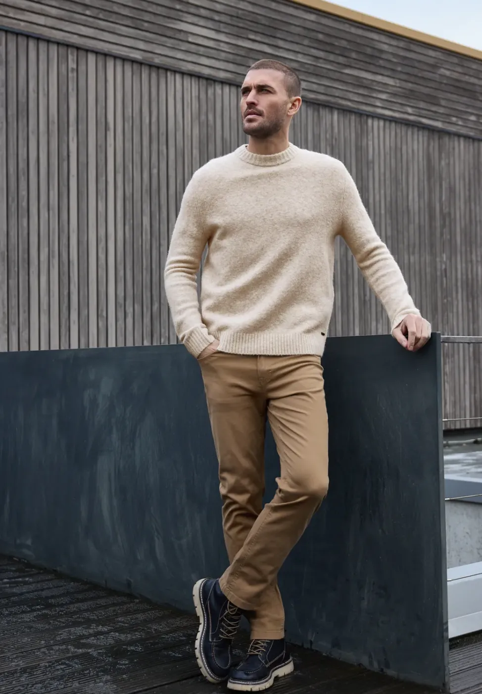 Pullover mit Woll-Anteil