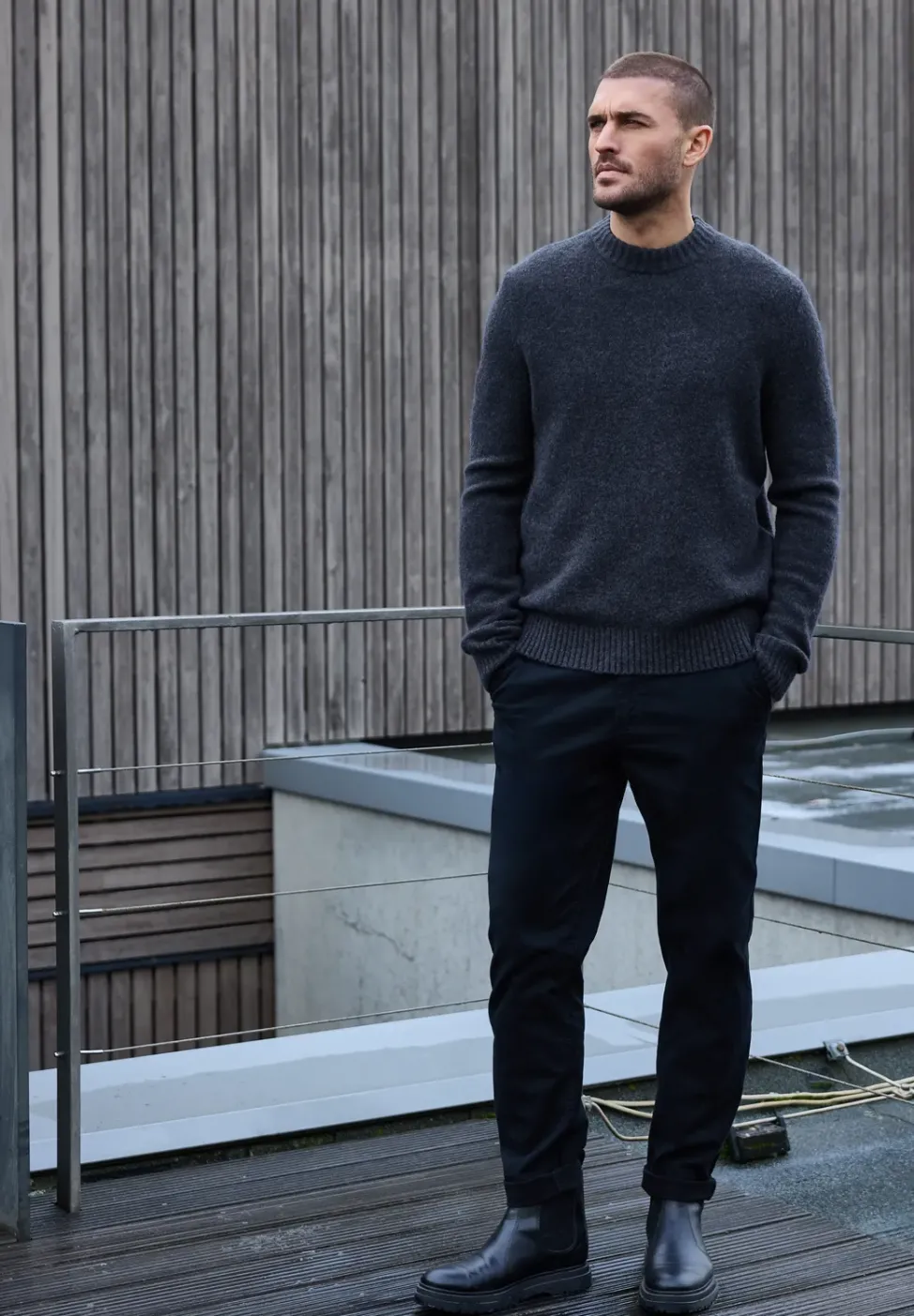 Pullover mit Woll-Anteil