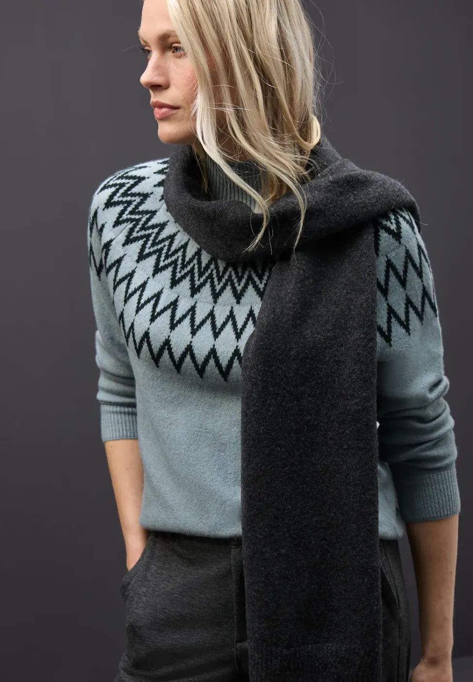 Pullover im Norweger-Look