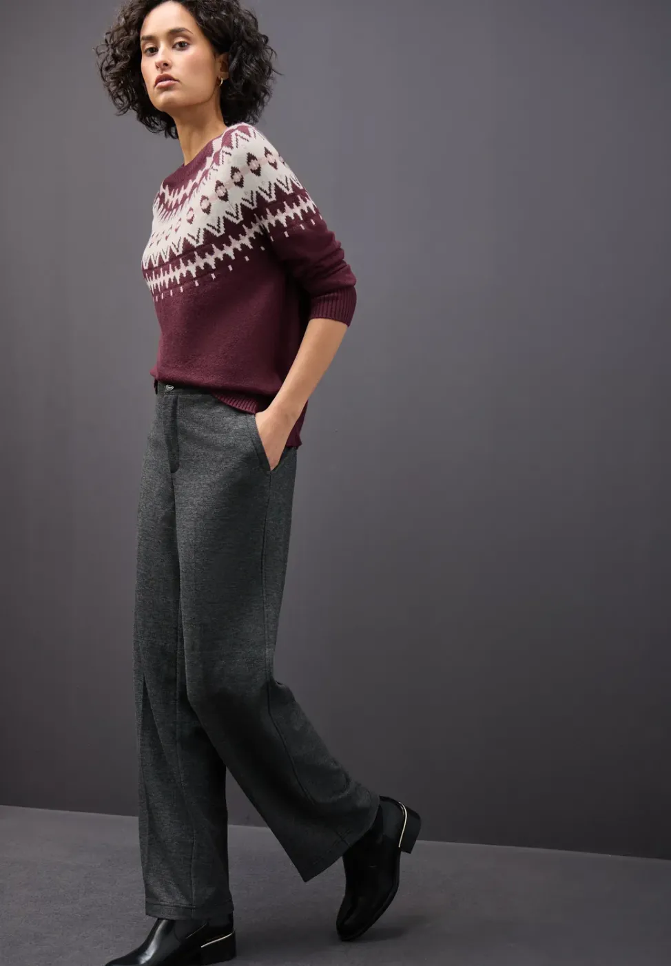 Pullover im Norweger-Look