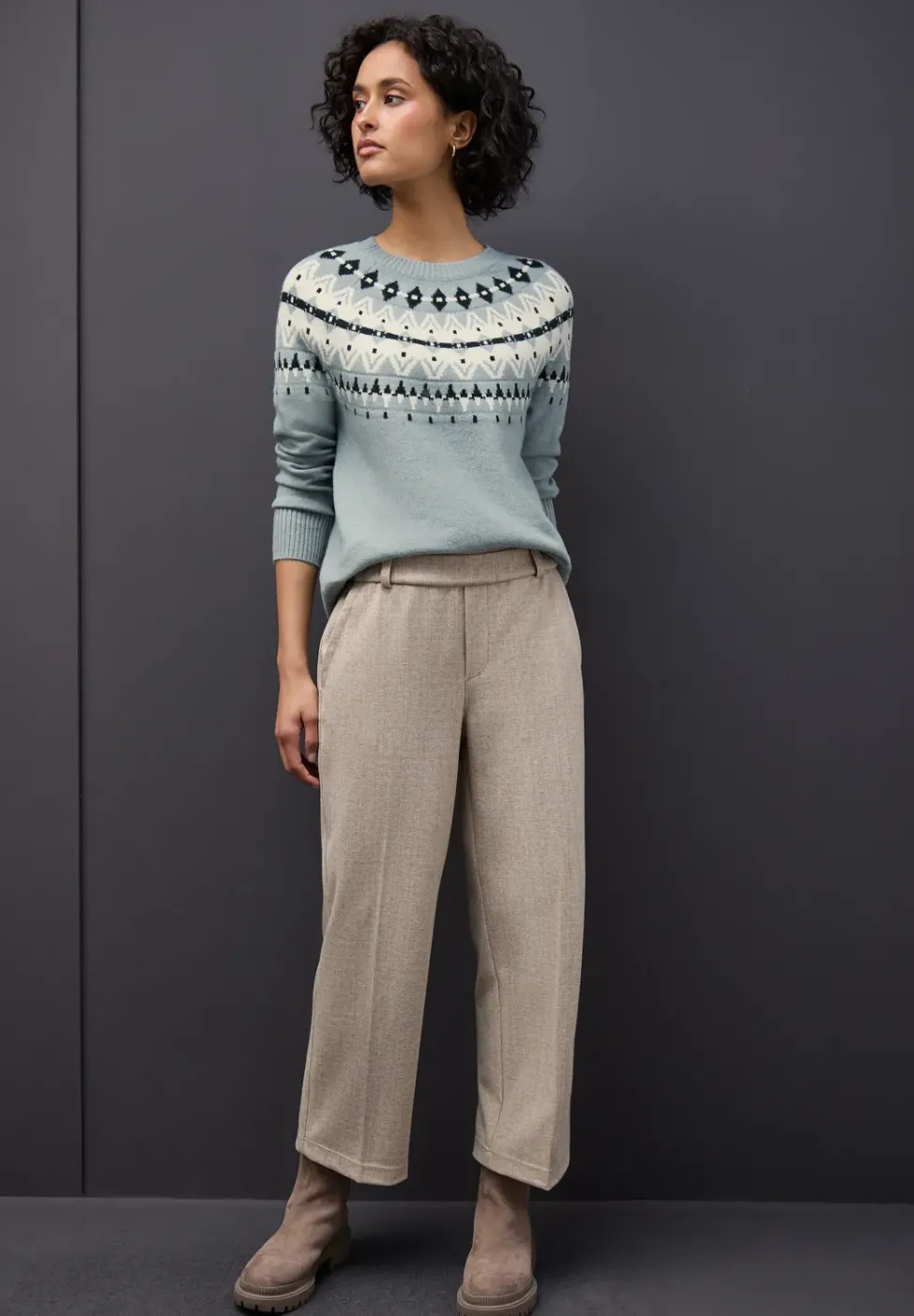 Pullover im Norweger-Look