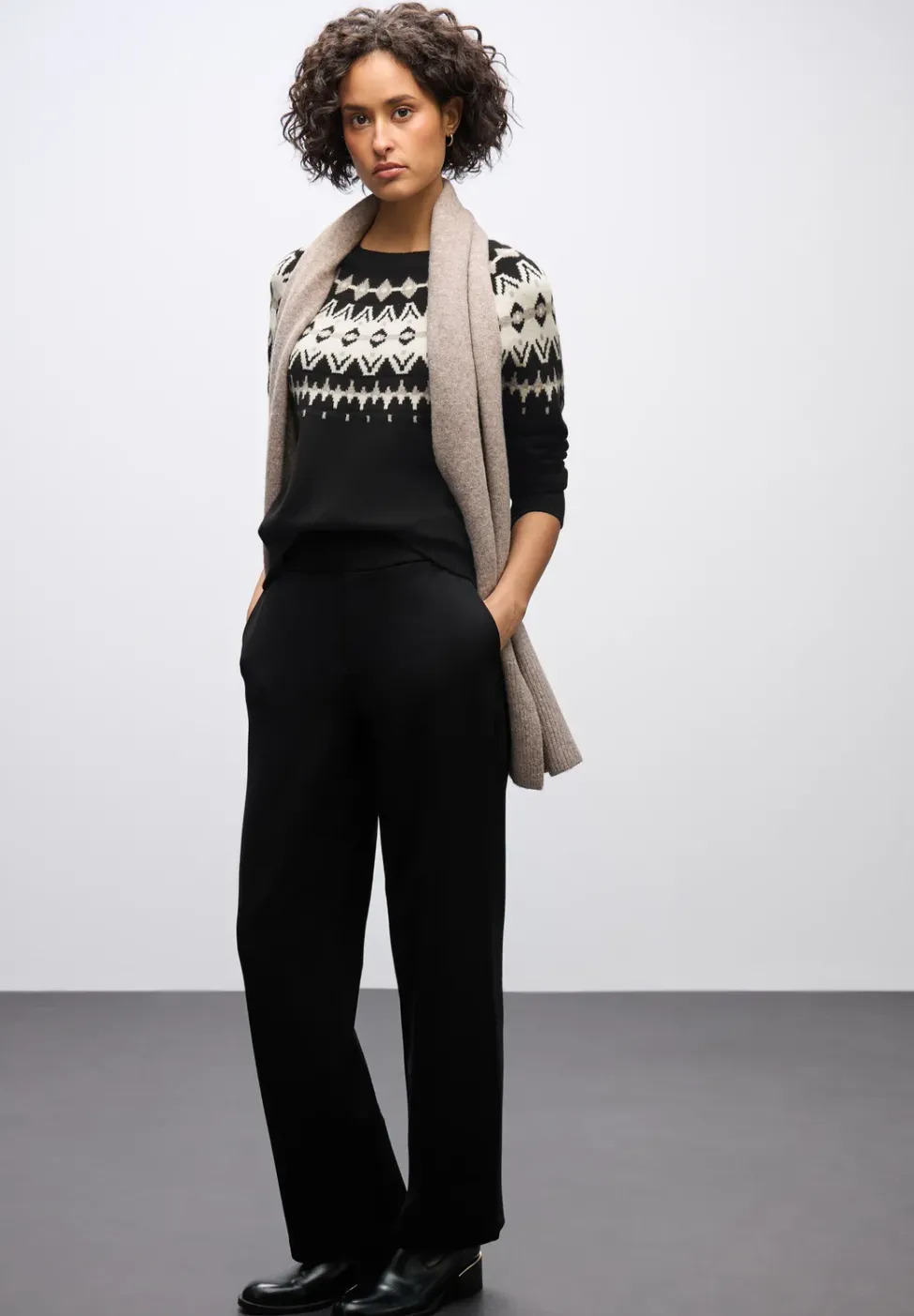 Pullover im Norweger-Look