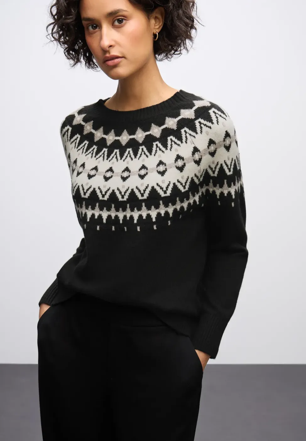 Pullover im Norweger-Look