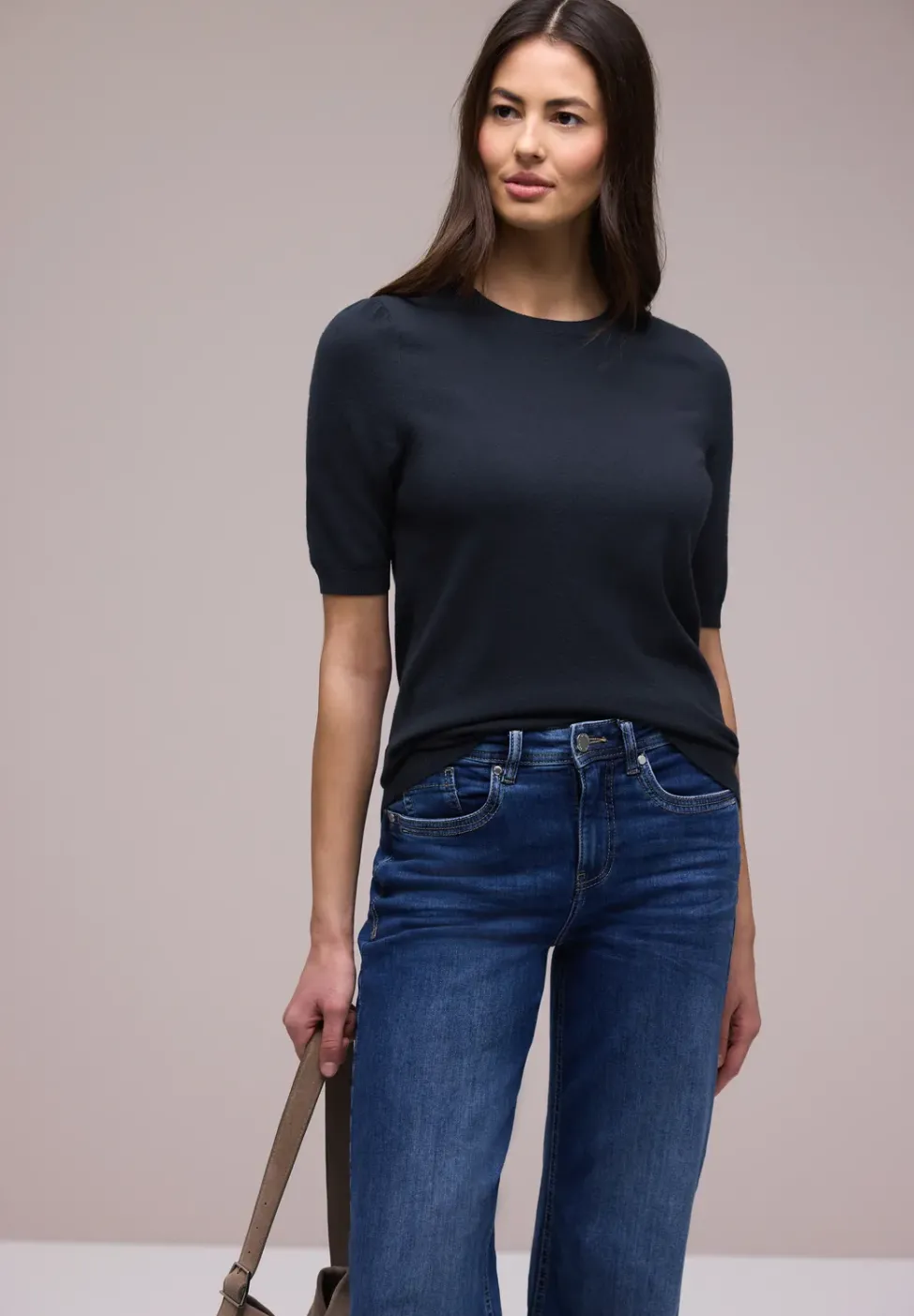 Pullover in Unifarbe
