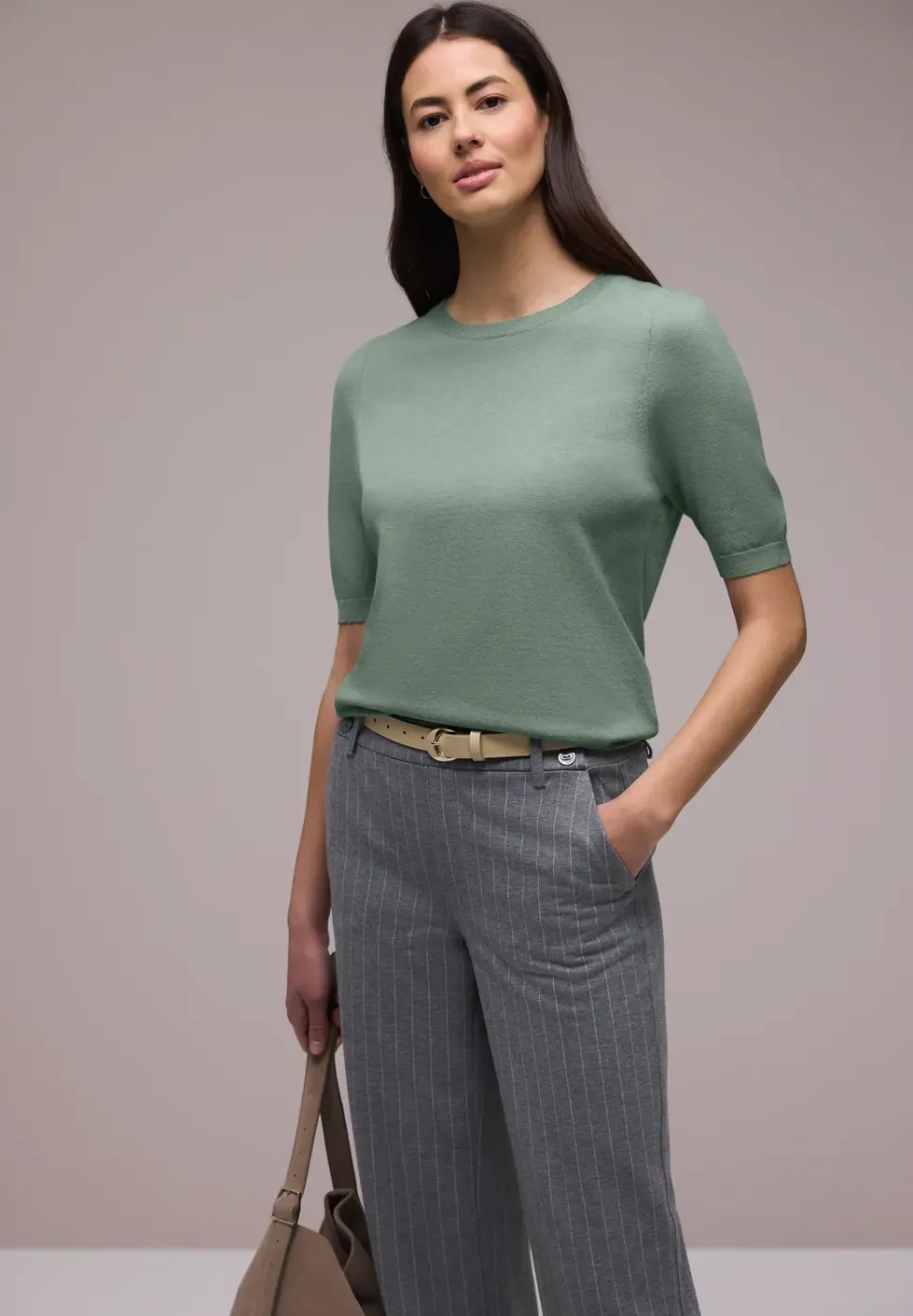 Pullover in Unifarbe