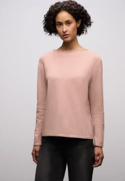 Pullover mit gerolltem Saum