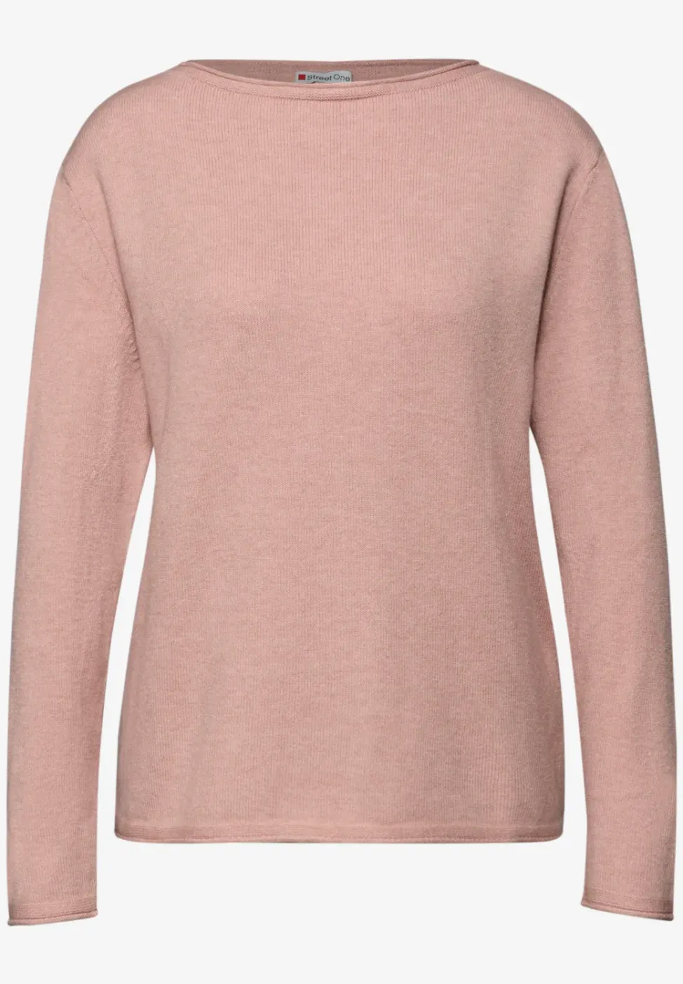 Pullover mit gerolltem Saum