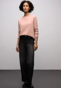 Pullover mit gerolltem Saum