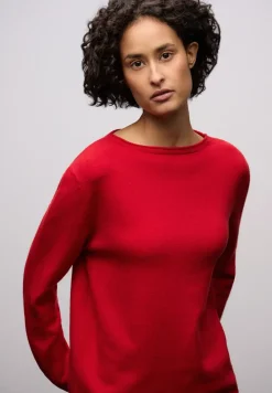 Pullover mit gerolltem Saum