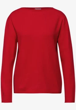 Pullover mit gerolltem Saum