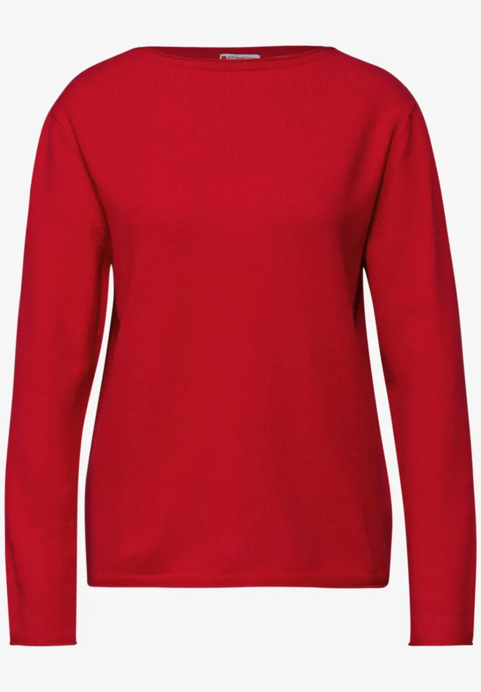 Pullover mit gerolltem Saum