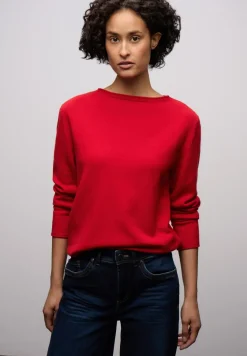 Pullover mit gerolltem Saum