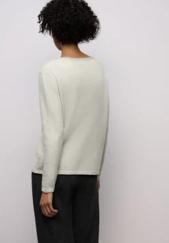 Pullover mit gerolltem Saum