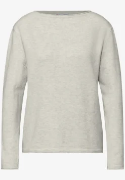 Pullover mit gerolltem Saum