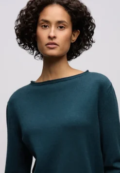 Pullover mit gerolltem Saum